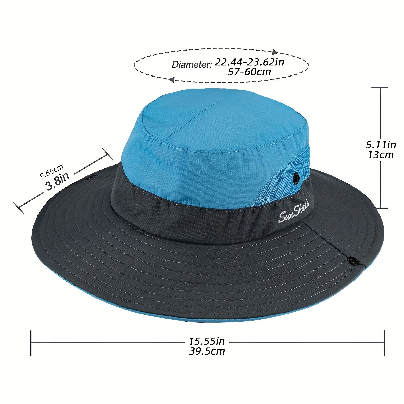 Women's Mesh Ponytail Sun Hat UV Protection Boonie Hats