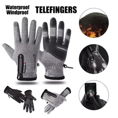 Men's Touch Screen Gloves Windproof & Warm Plush Waterproof Gloves