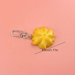 Simulation Cookie Keyring Pendant Love Soda Cracker Decoration Gift