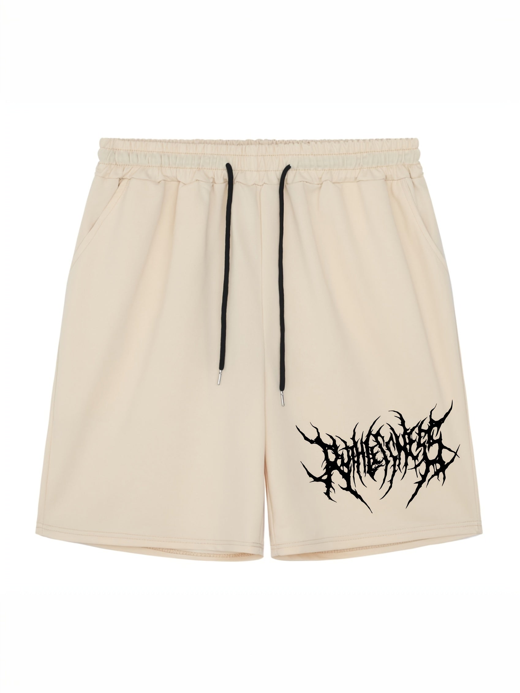 Men's Drawstring Casual Shorts with Stylish Print
