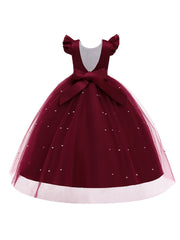 Ruffled Sleeves Princess Dress for Girls