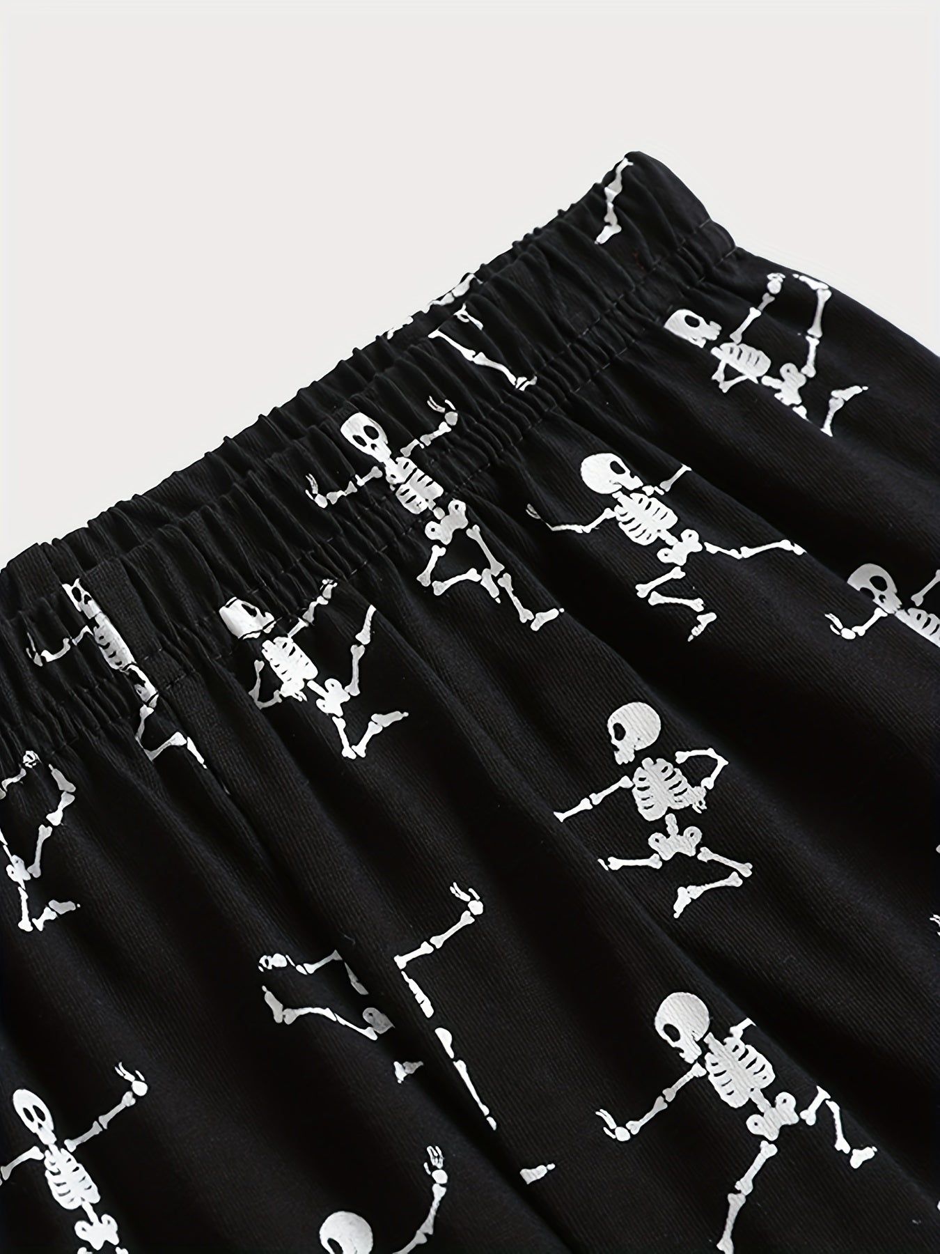 Boys Luminous Kung Fu Skull Pajamas Set