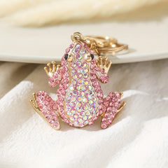 Frog Pendant Diamond Ornament Animal Keychain