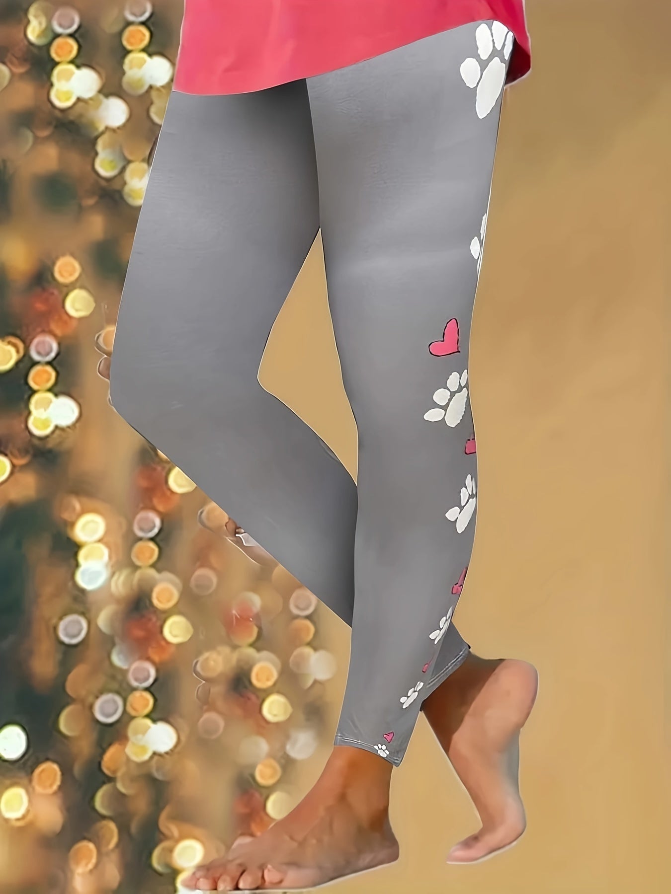 Casual Leggings Elastic High Rise High Stretch Leggings