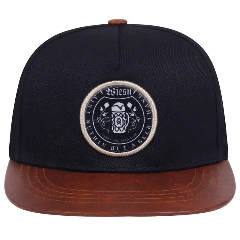 Embroidered Men's Hip Hop Flat Brim Baseball Cap