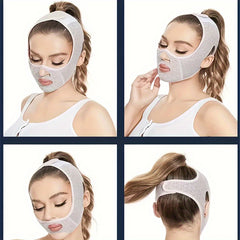 V Shape Face Bandage Double Chin Lift Firming Sagging Prevention Mask