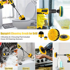 22pcs Drill Brush Attachment Set for Grouted Floor Cleaning