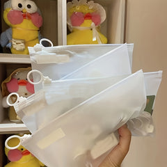 10pcs Extra Thick Transparent Sorting Bags for Storage & Travel