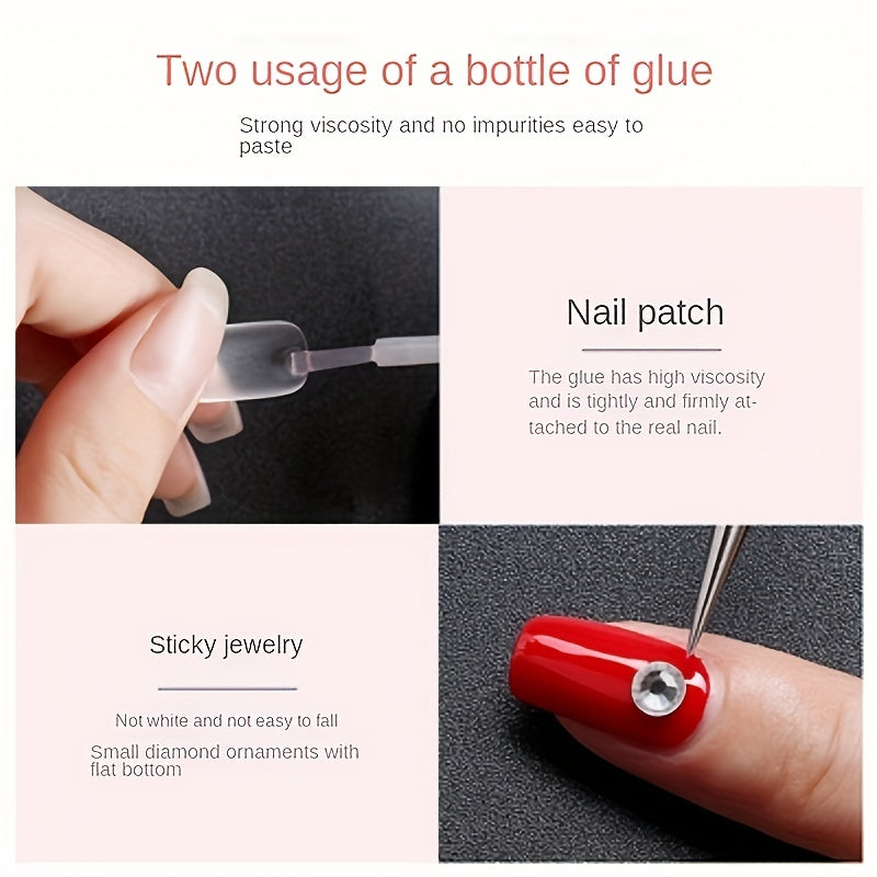 Strong Clear Gel Nail Glue for Acrylic & Press On Nails