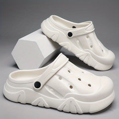 Men's Lightweight Comfy Clogs Hollow Out Non Slip Garden Shoes