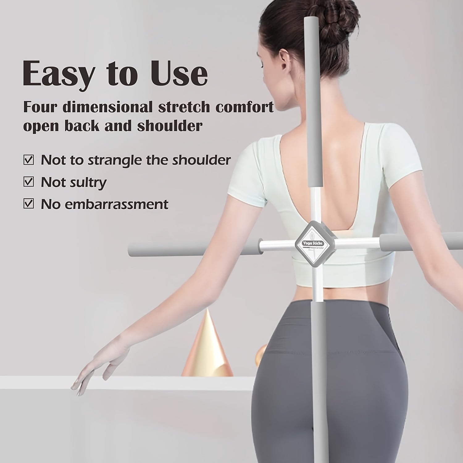 Hunchback Posture Corrector Yoga Cross Body Stick For Stretching