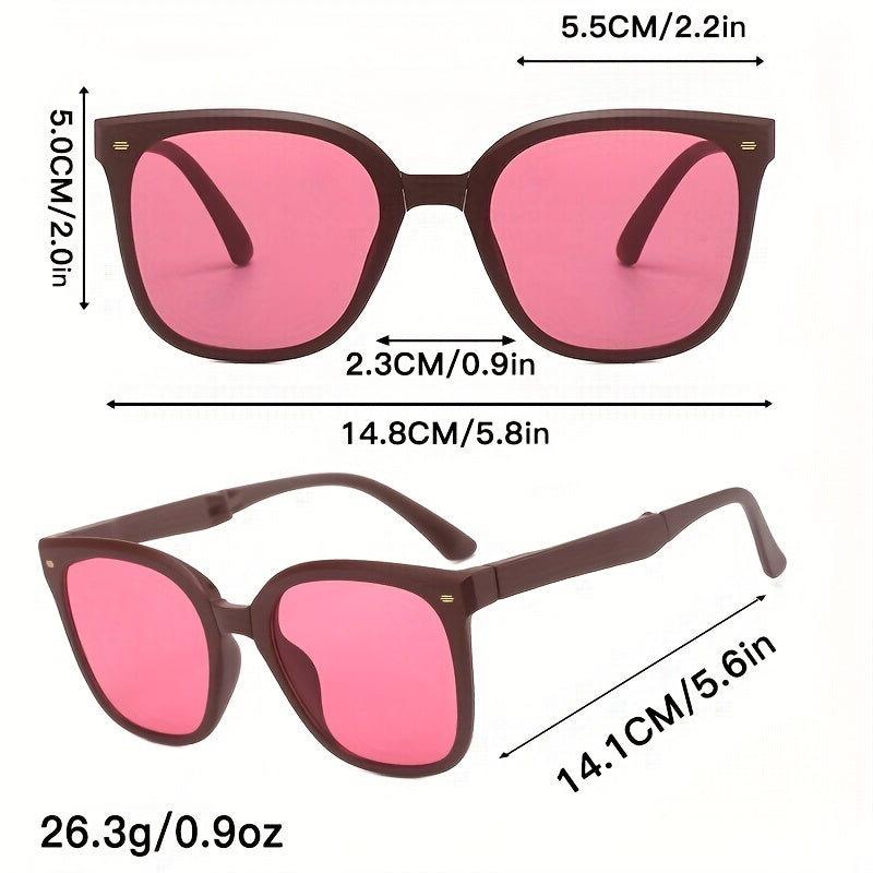 Foldable Tortoiseshell Sunglasses UV400 Sun Shades