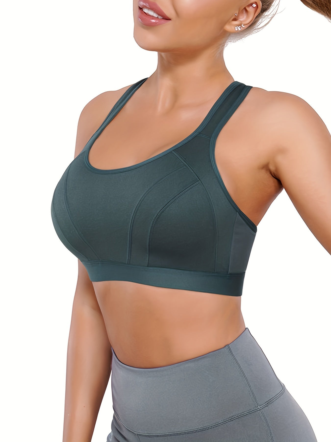 Cut Out Wireless Sports Bra Comfy & Breathable Workout Bra