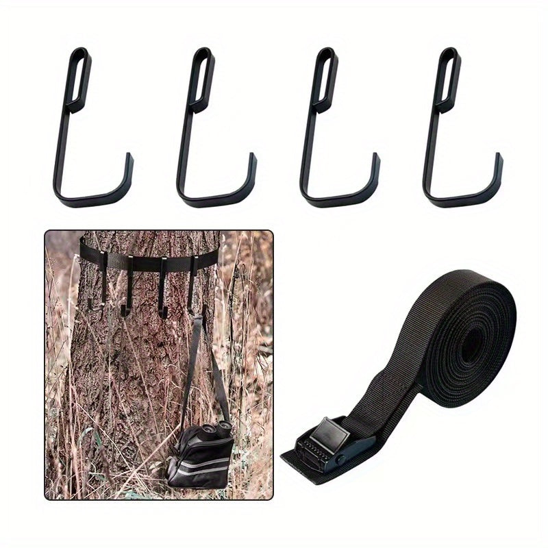 4 Tree Stand Hooks for Hanging Gear from Trees Easily