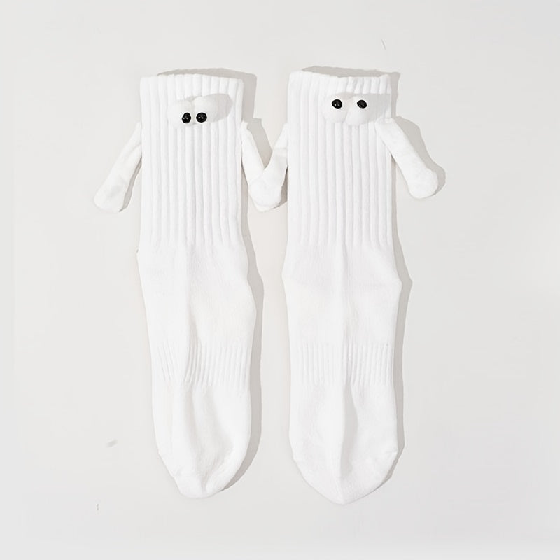 2pairs Hand In Hand Socks Friendship Socks Magnetic Socks