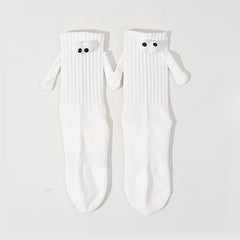 2pairs Hand In Hand Socks Friendship Socks Magnetic Socks