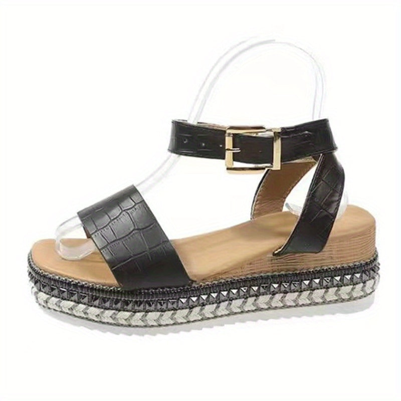 Women's Platform Espadrilles Wedge Sandals Anti Skid Shoes