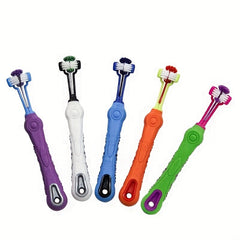 3 Sided Pet Toothbrush for Dog and Cat Teeth Cleaning