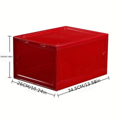 6pc Plastic Shoes Box With Clear Door For Sports Shoes Display