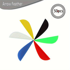 50pcs Plastic Feather Arrow Archery DIY Accessory for Compound Bow