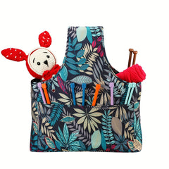 Portable Yarn Storage Bag for Crochet Hooks and Knitting Needles