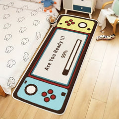 Cartoon Element Area Rug Game Handle Pattern Floor Mat