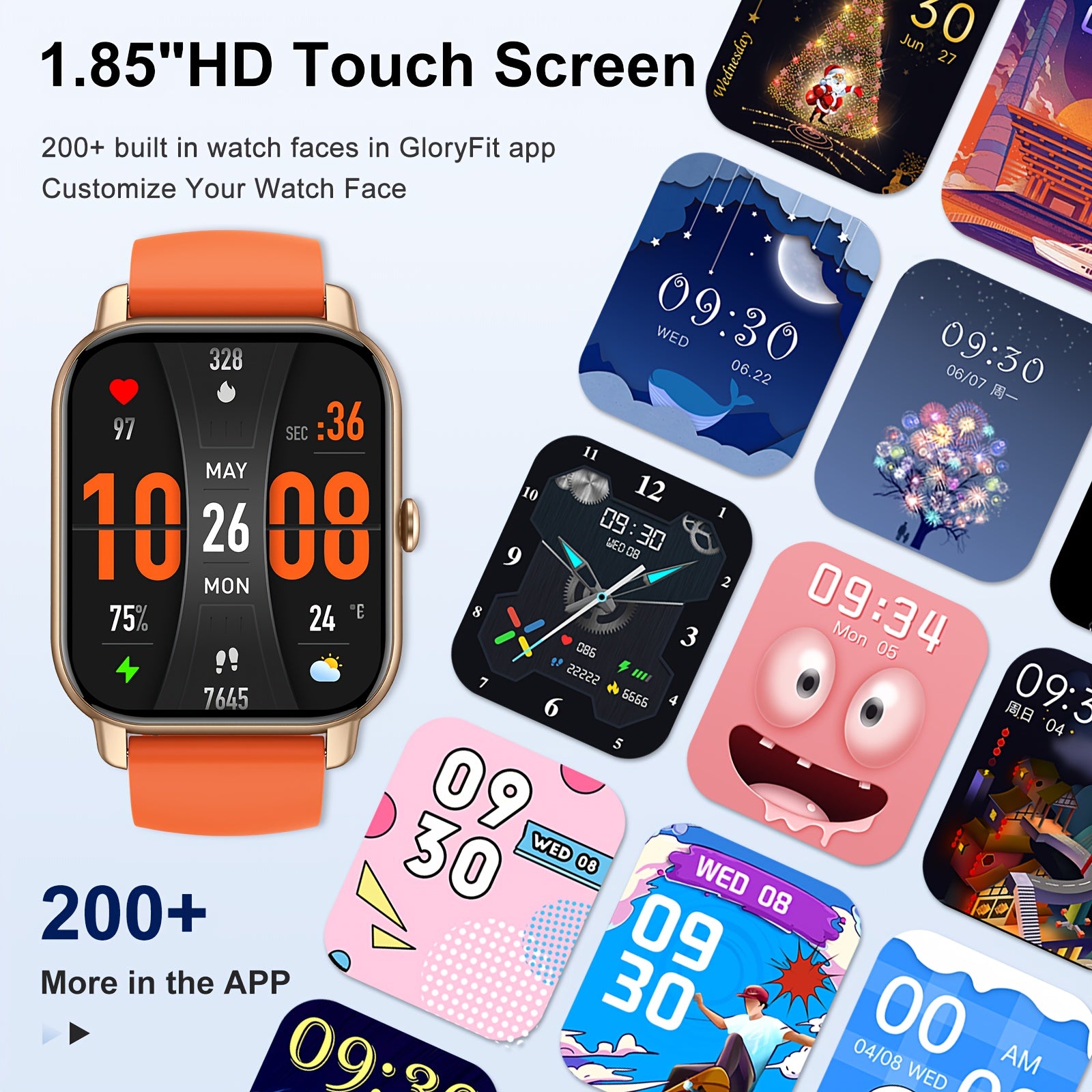 P66 Smartwatch - Fitness Activity Tracker for Android iOS