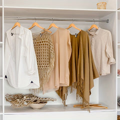 Wooden Hangers Pants Tie Rack Wardrobe Organizer Storage