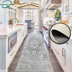 Soft Persian Runner Rug Vintage Shaggy Non Slip Entryway Mat Washable