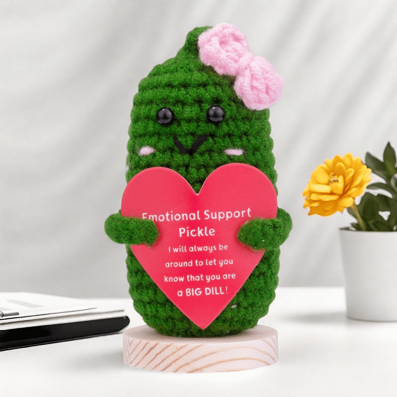 Cucumber Love Amulet Doll Making Kit Pink Heart Bow Craft DIY Accessory