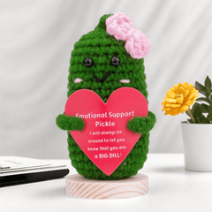 Cucumber Love Amulet Doll Making Kit Pink Heart Bow Craft DIY Accessory