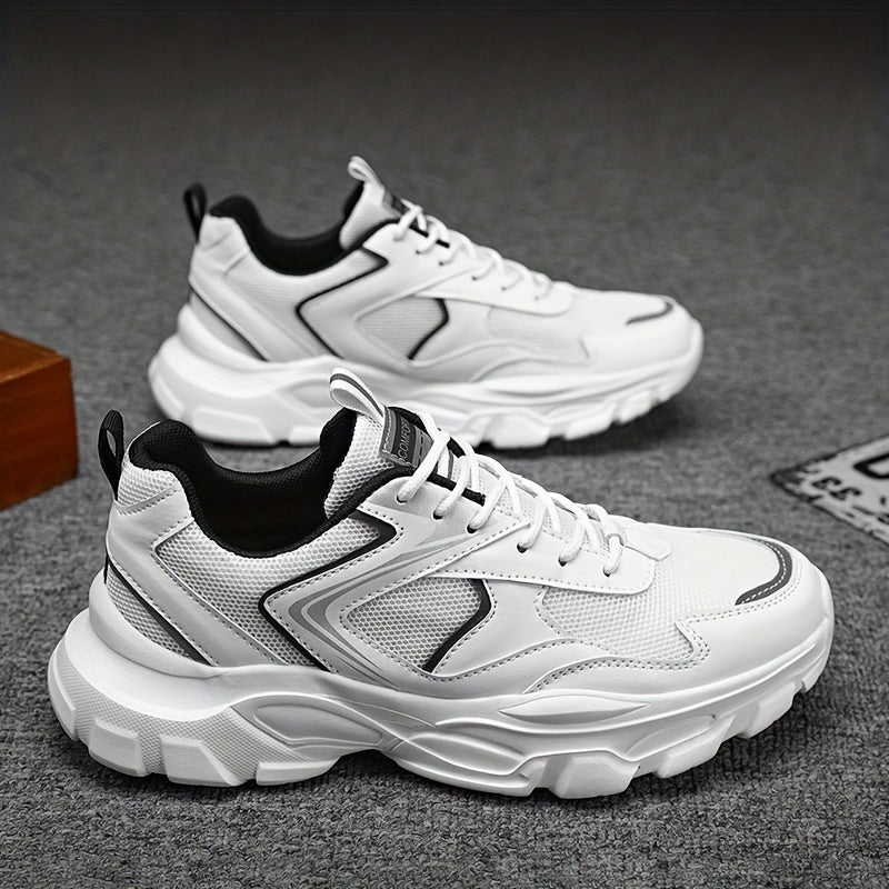 Men's Breathable Mesh Chunky Sneaker Wear-resistant Casual Shoes
