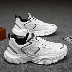 Men's Breathable Mesh Chunky Sneaker Wear-resistant Casual Shoes
