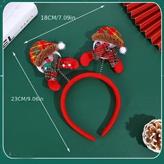 Christmas Elk Headband Bear Headband Holiday Props Headdress