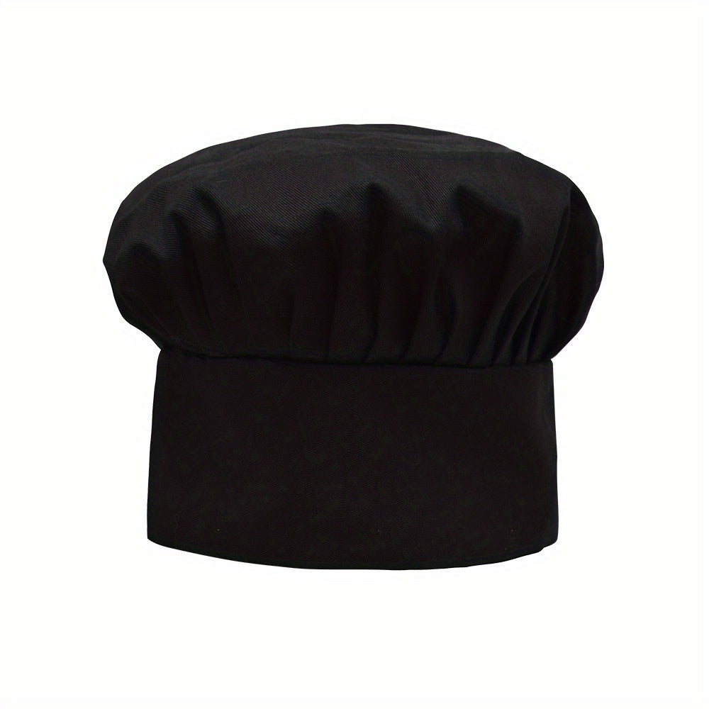 Chef Hat Adult Solid Cap Adjustable Kitchen Cooking Work