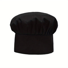 Chef Hat Adult Solid Cap Adjustable Kitchen Cooking Work