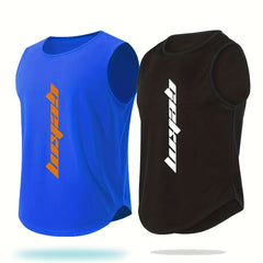 Men's Solid Tank Top Quick Dry Mid Stretch Sleeveless Shirt