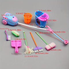 45pcs Princess Doll Accessories Set Shoes Dress Hanger Bag Glasses