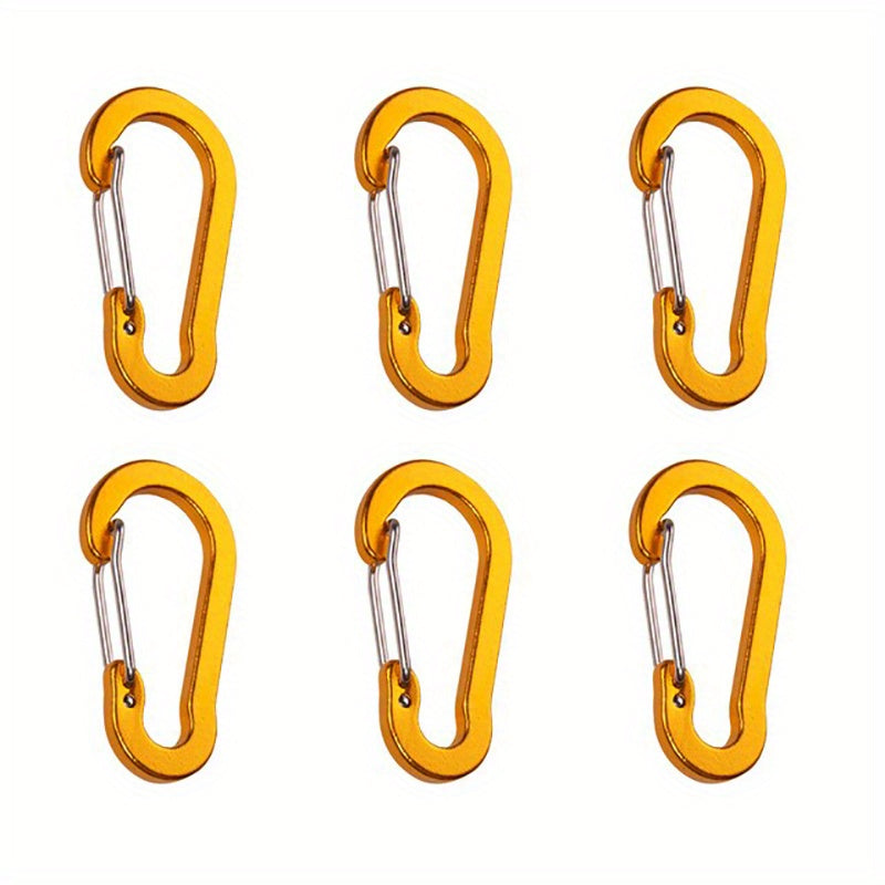 6pcs Keychain Clips for Camping Tent