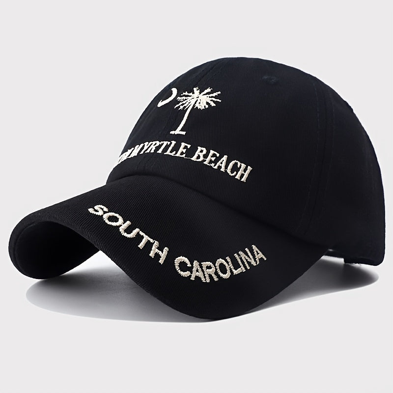 Coconut Tree Embroidery Baseball Cap Lightweight Coton Sports Hats