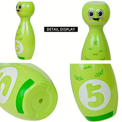 Kids Bowling Toy Set with Cartoon Fun Expressions
