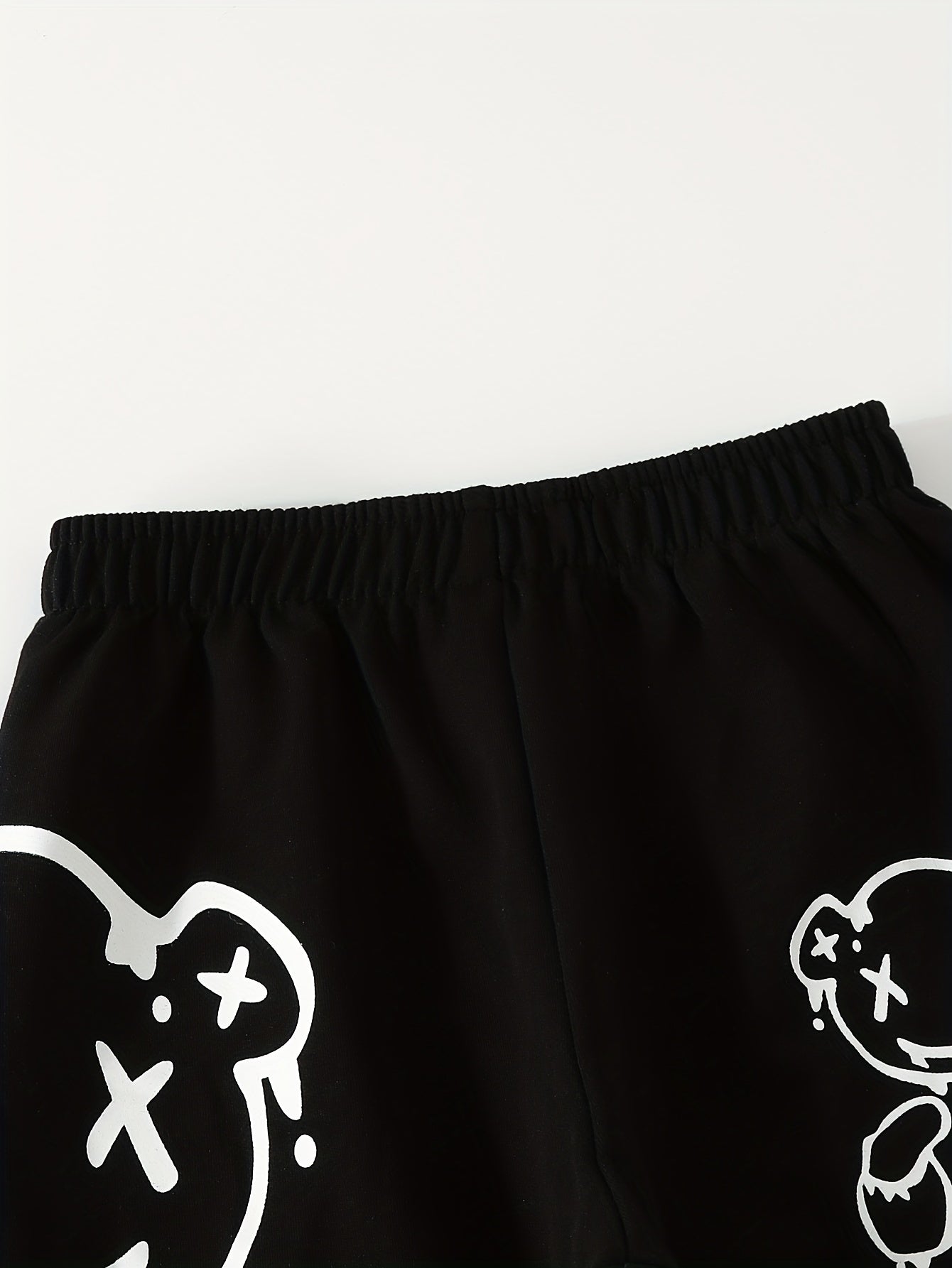 Boy's Bear Print Stretch Pants for Spring and Fall