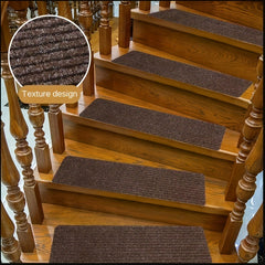 Non Slip Carpet Stair Treads for Wooden Steps - Set of 20