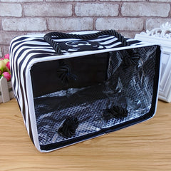 Bear & Striped Pattern Bath Storage Bag Foldable Toiletry Bag