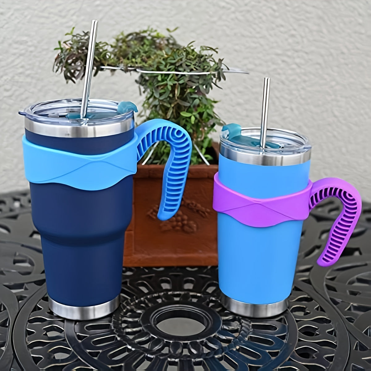 Portable Cup Holder for 30oz Water Bottle | Non-slip Handle for Travel