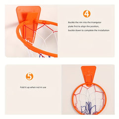 Portable Folding Silent Basketball Hoop For Indoor Practice