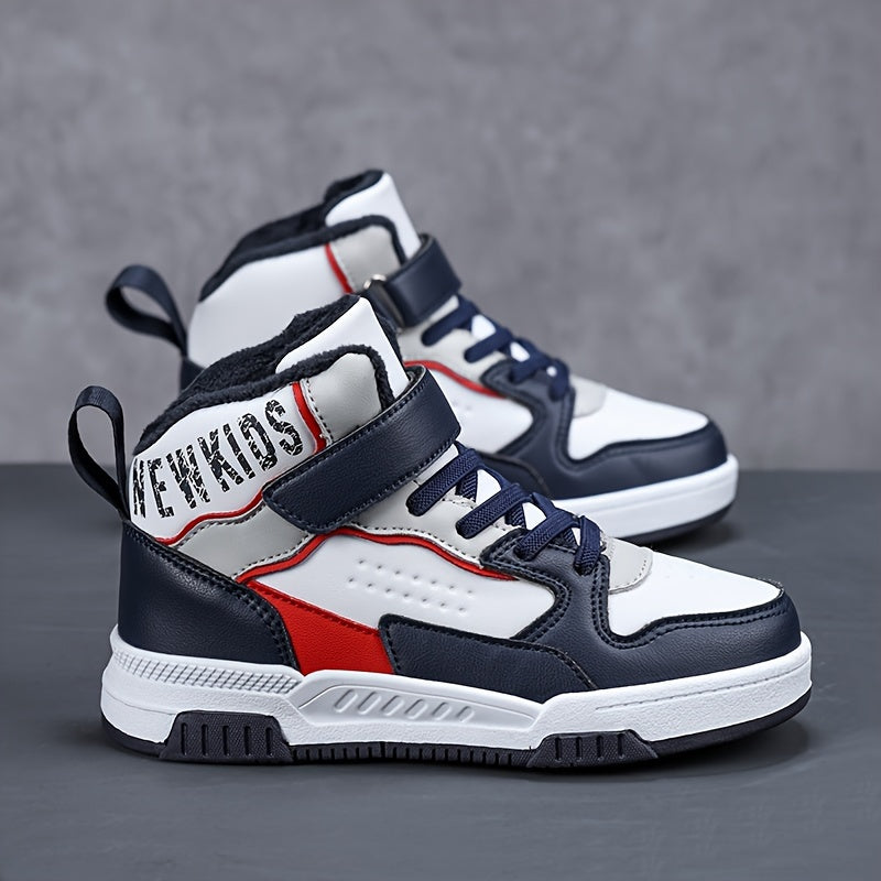 Boys High Top Skate Shoes Non Slip Casual Sneakers