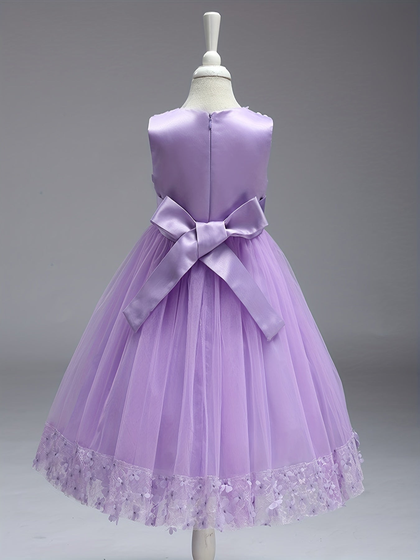 Toddler Girls Butterfly Applique Mesh Princess Dress