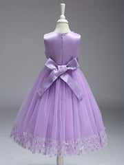Toddler Girls Butterfly Applique Mesh Princess Dress