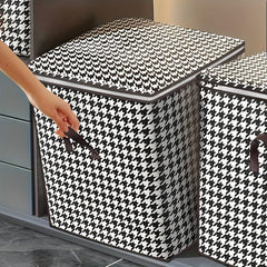 Large Capacity Quilt Storage Bag Durable Dustproof Moving Bag Closet with Lid